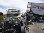 Carambola en la carretera 57: una persona sin vida