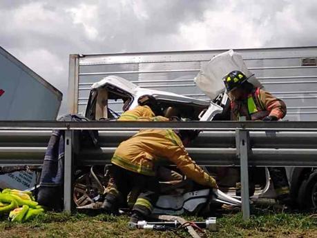 Carambola en la carretera 57: una persona sin vida