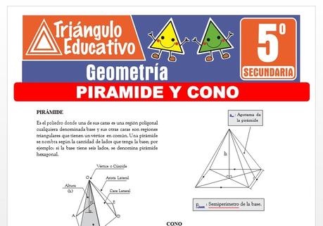 Pirámide y Cono para Quinto de Secundaria