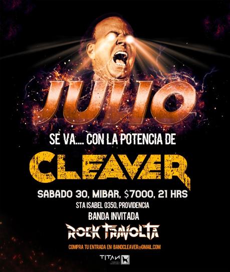 Cleaver se presentara en vivo en «Mi Bar» el sábado 30 de julio