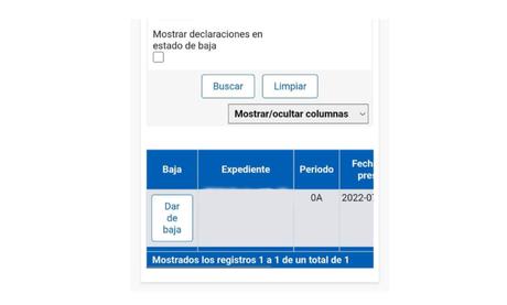 En mi solicitud de la ayuda de 200 euros de Hacienda aparece «Dar de baja», ¿esta de baja?