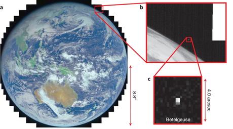 Un satélite meteorológico observó la disminución de brillo de Betelgeuse