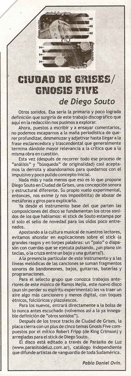 Diego Souto - Ciudad de Grises + Gnosis Five (2006)