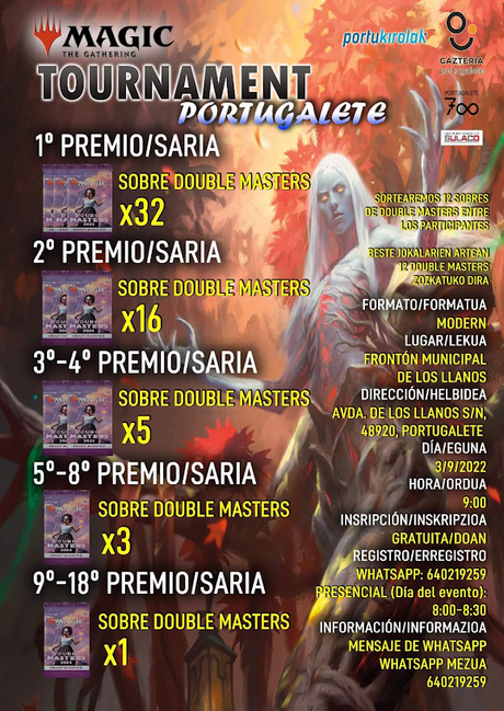 Torneo de Magic The Gathering en Portugalete (03/09/2022) Torneo de Magic The Gathering en Portugalete (03/09/2022)