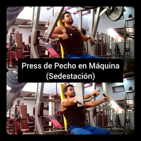 Mejores Ejercicios para pectorales-Press de pecho en máquina de sedestación