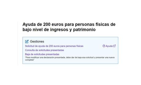 Como modificar una solicitud de la ayuda de 200 euros de la Agencia Tributaria