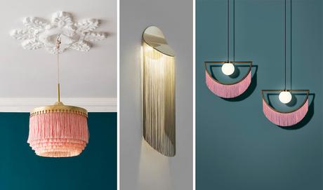 Decoración estilo retro: Los flecos marcan tendencia Diseñar iluminación con flecos blog Valeria Bonomi Interiorista