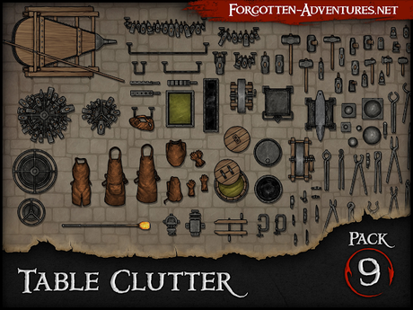 Table Clutter - Pack 9, de ForgottenAdventures