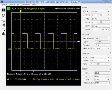 Osciloscopio Hantek 6022BE