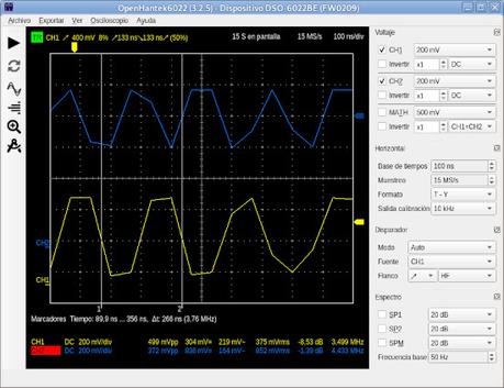 Osciloscopio Hantek 6022BE