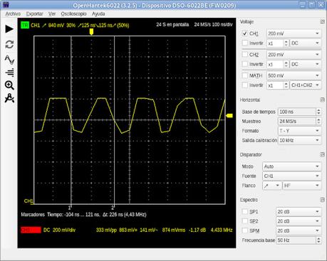 Osciloscopio Hantek 6022BE