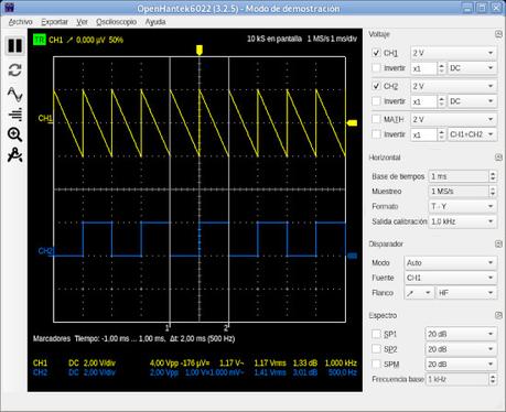 Osciloscopio Hantek 6022BE