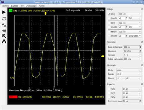 Osciloscopio Hantek 6022BE