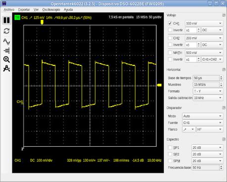 Osciloscopio Hantek 6022BE