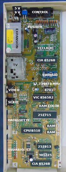 Commodore 64C: Electrónica