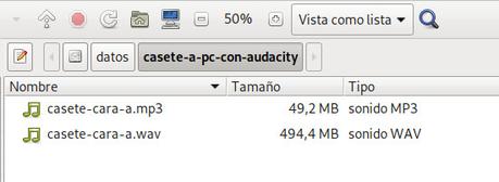 Casete a PC con Audacity Casete a PC con Audacity
