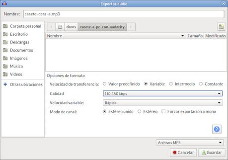 Casete a PC con Audacity Casete a PC con Audacity