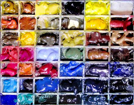 Paleta y acuarelas julio 2022 Paleta y acuarelas julio 2022