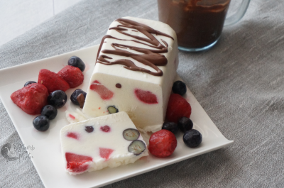 Tarta helada de queso y yogur Keto Tarta helada de queso y yogur Keto