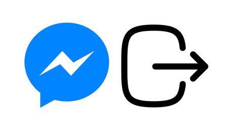 como cerrar sesion en la app de messenger facebook