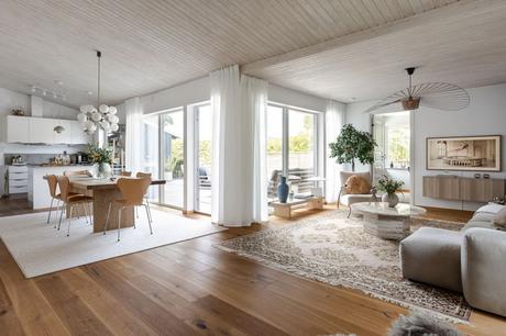 delikatissen wood ceiling techo de madera scandi style scandi home salón escandi interior de madera estilo nórdico estilo escandinavo casa sueca Casa de madera bleached wood ceiling 