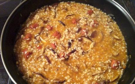 Risotto con carne