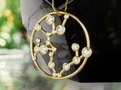 Constelación zodiacal Sagitario diamantes