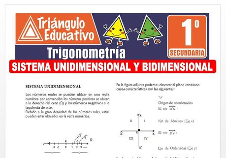 Sistema Unidimensional y Bidimensional para Primero de Secundaria