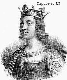 Dagoberto III, rey de Francia desde el 711 al 715