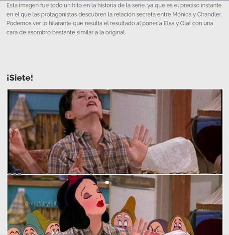 Mira escenas más famosas de Friends protagonizadas por personajes Disney