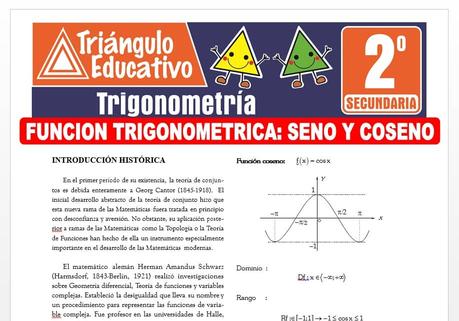 Función Trigonométrica Seno y Coseno para Segundo de Secundaria