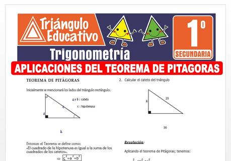 Aplicaciones del Teorema de Pitágoras para Primero de Secundaria