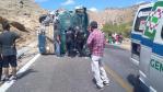 Vuelca autobús en el tramo de la carretera de Ahualulco