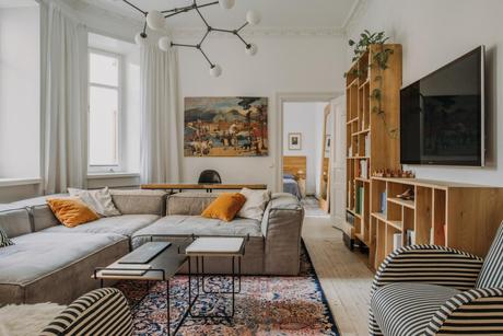 delikatissen vintage scandinavian vintage sillas eames scandinavian apartament estilo nórdico clásico decoración nordica vintage colores vintage alfombras persas 