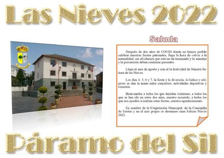 Páramo del Sil celebra sus Fiestas de Las Nieves los días 4, 5, 6 y 7 de agosto 2