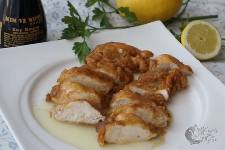 Pollo al limón al estilo chino