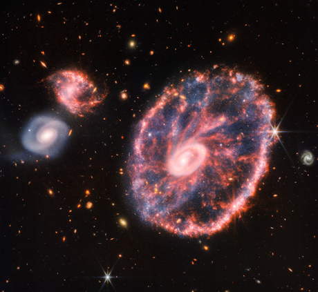 James Webb Captura una impresionante imagen de la galaxia Cartwheel