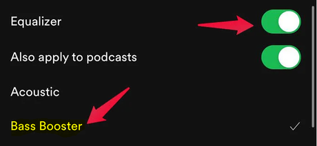 Cómo potenciar los graves en Spotify