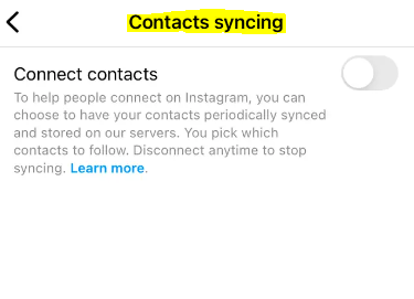 Cómo sincronizar tus contactos de Instagram Cómo sincronizar tus contactos de Instagram