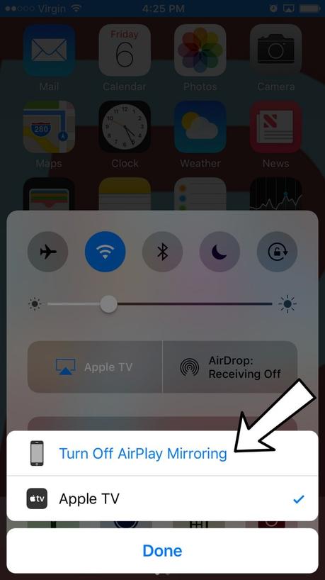 Cómo deshabilitar Airplay en Iphone - Método rápido