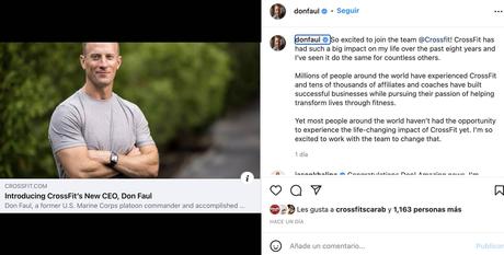 El ex de Google y Facebook, Don Faul nuevo CEO de CrossFit