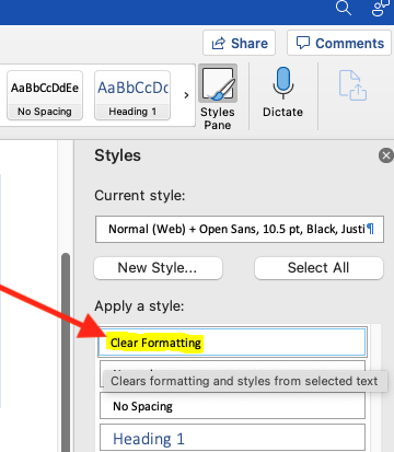 Cómo borrar el formato en un documento de Microsoft Word Cómo borrar el formato en un documento de Microsoft Word