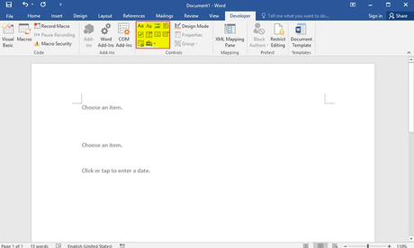 Cómo hacer un documento de Word rellenable Cómo hacer un documento de Word rellenable