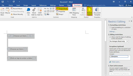 Cómo hacer un documento de Word rellenable Cómo hacer un documento de Word rellenable