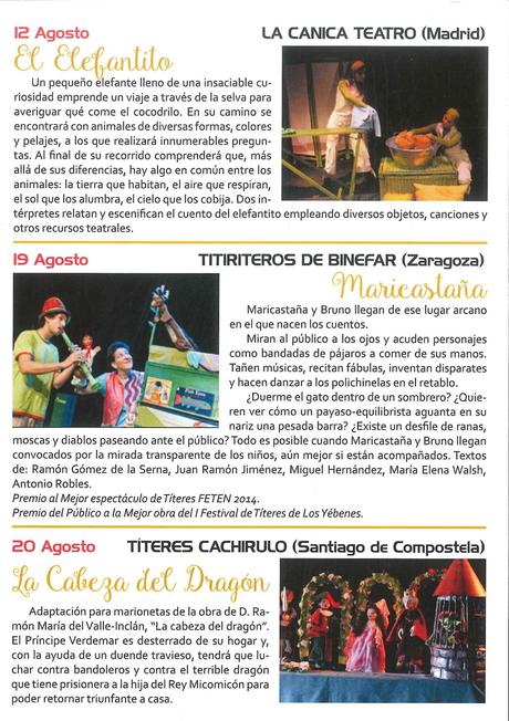 El XIII Festival de Títeres de Carracedelo llena agosto de actividades familiares 2