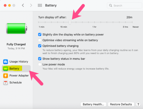 Cómo cambiar el tiempo de espera de la pantalla en tu MacBook Cómo cambiar el tiempo de espera de la pantalla en tu MacBook