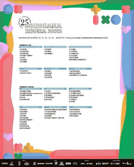 Horarios Sonorama Ribera 2022 Horarios Sonorama Ribera 2022