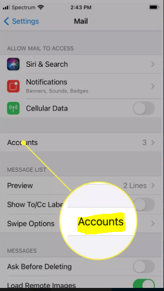 Cómo eliminar una cuenta de correo electrónico de un iPhone