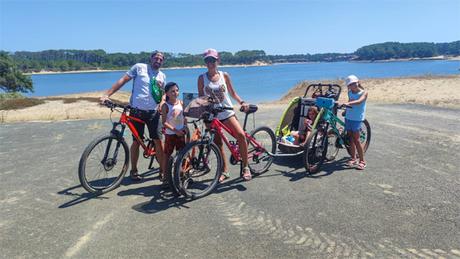 Viajar a Las Landas con niños y en bicicleta
