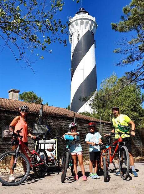 Viajar a Las Landas con niños y en bicicleta